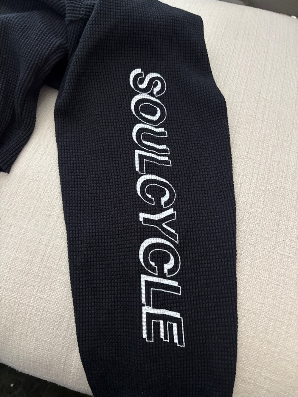 SoulCycle Waffle Knit Long Sleeve Top